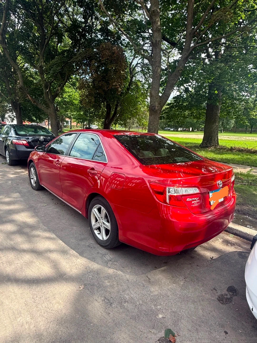 Red Toyota Camry Sedan