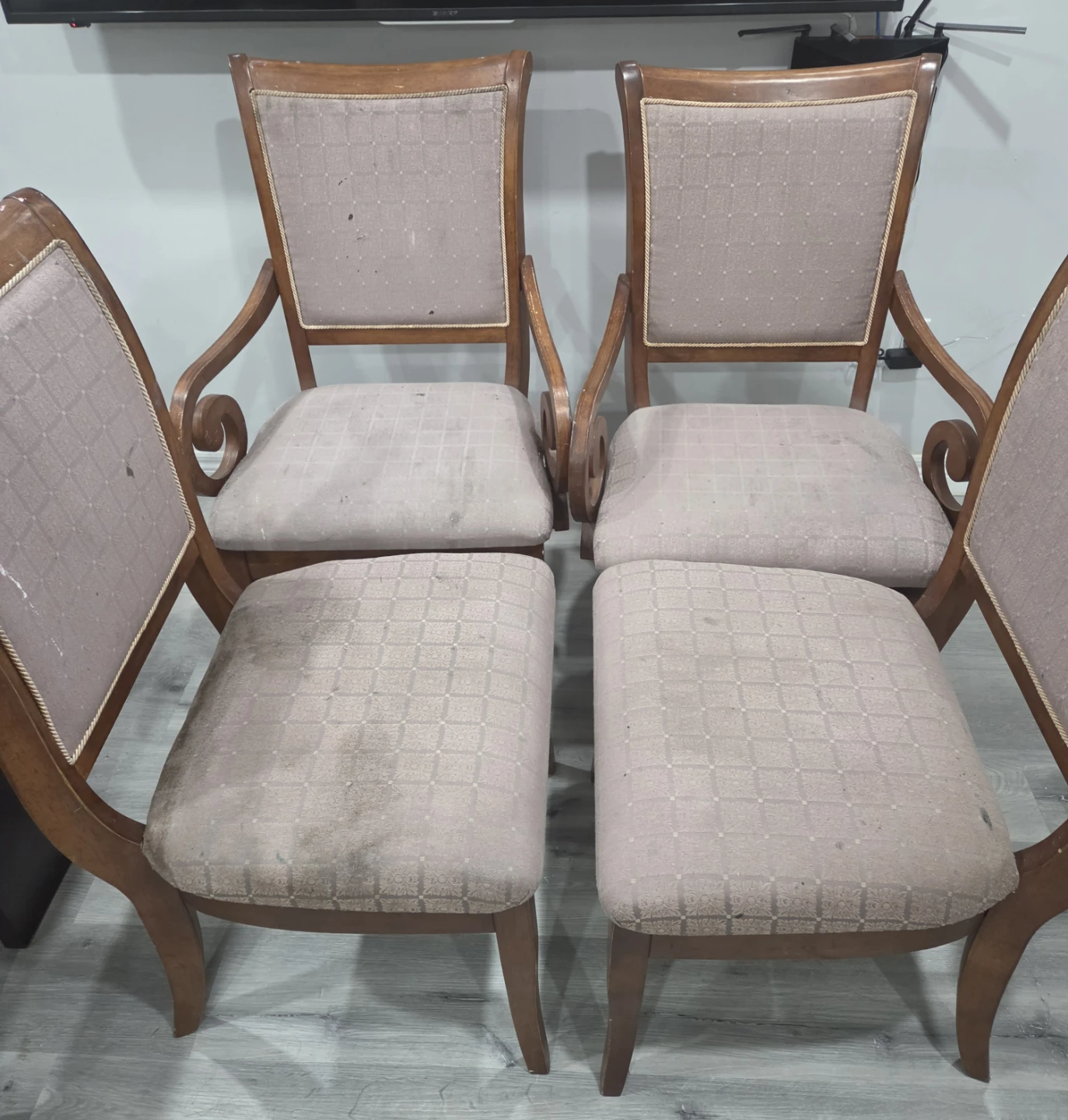 Set of 5  Wooden Dining Chairs