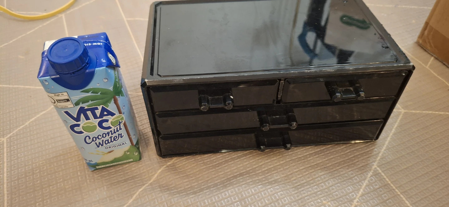Black desktop storage drawer unit - photo 4