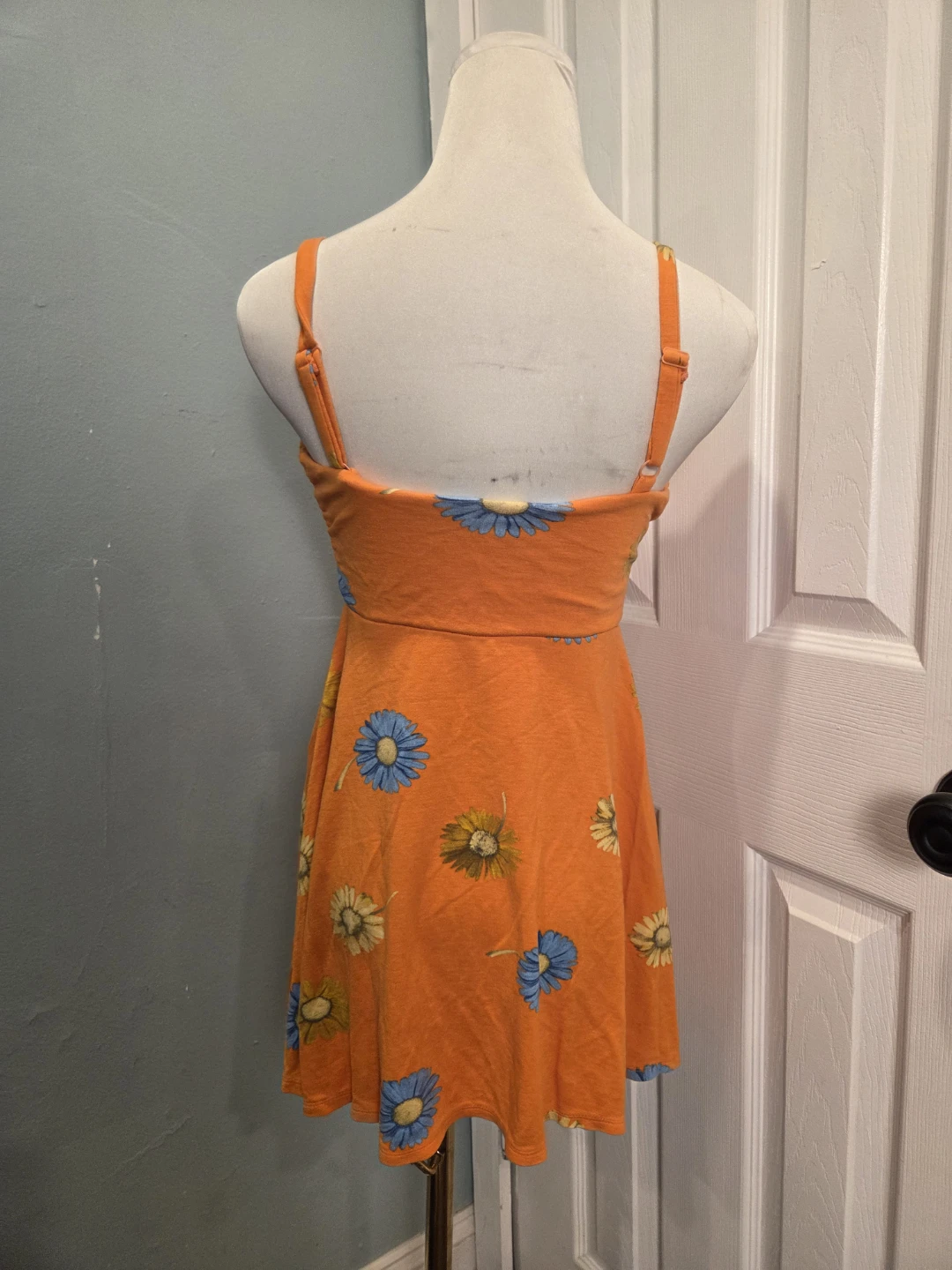 Urban Outfitters Orange Floral Mini Dress - photo 2