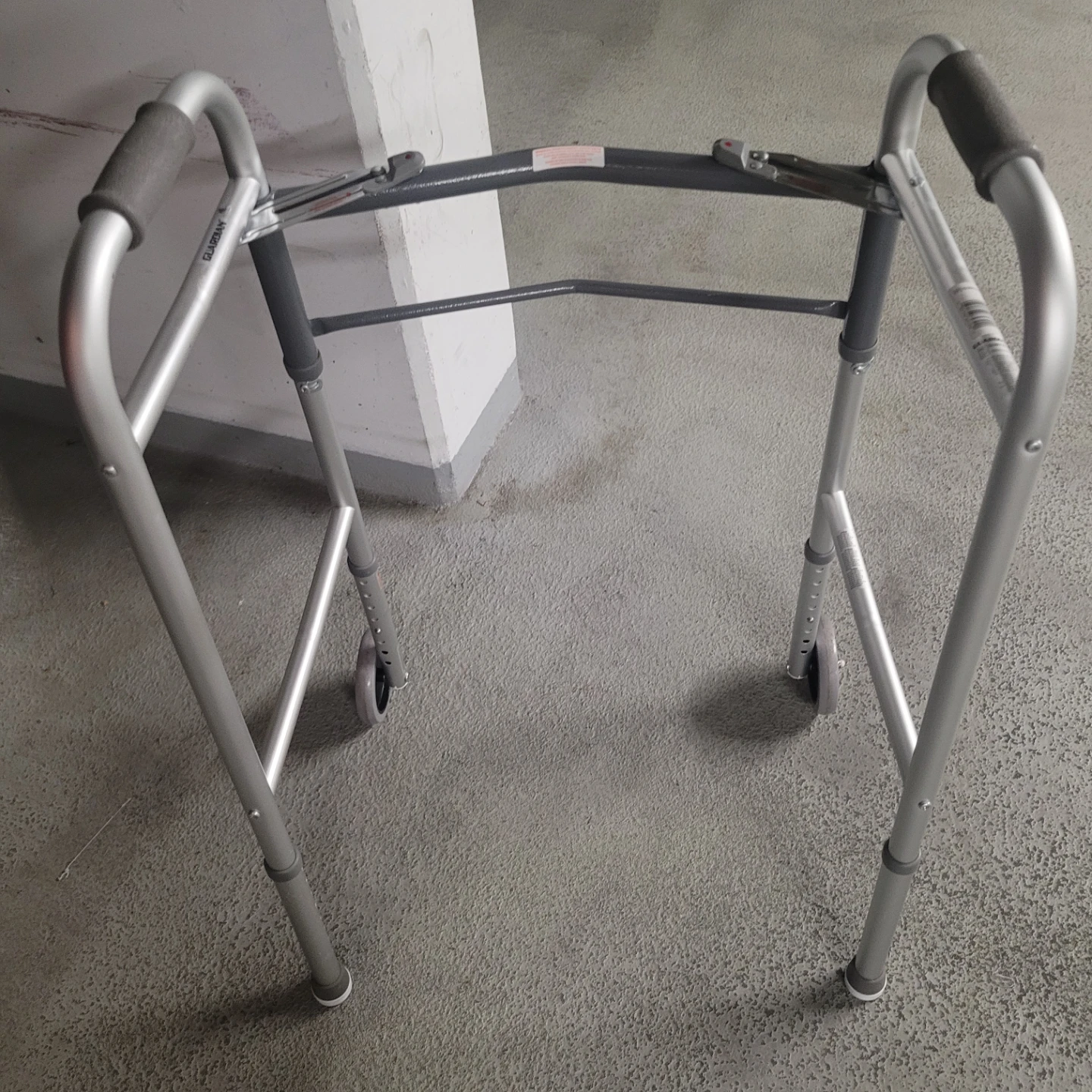 GUARDIAN FOLDING WALKER with  2 Wheels - photo 2