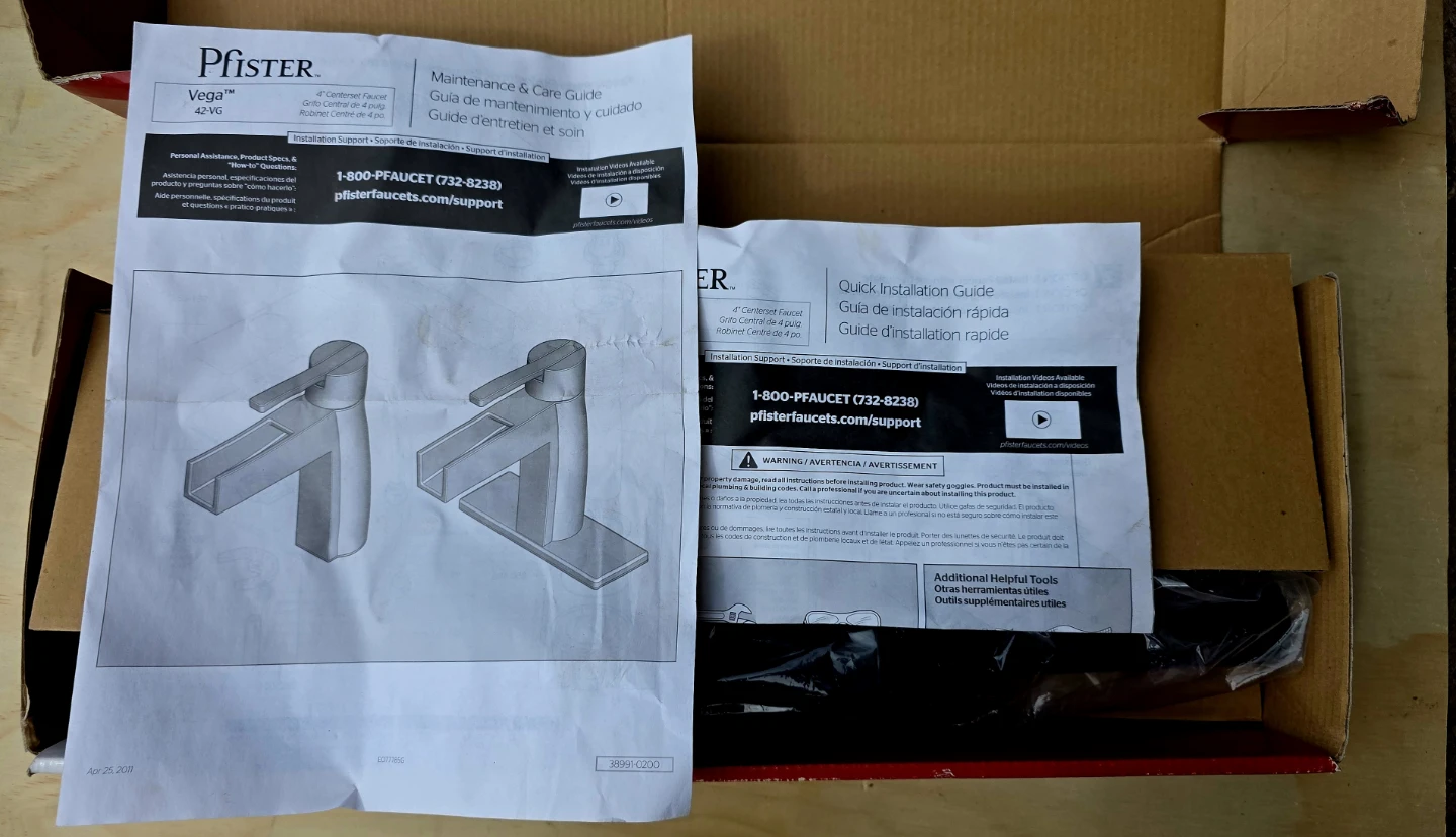 New Pfister Vega Single Control Lavatory Faucet - photo 3
