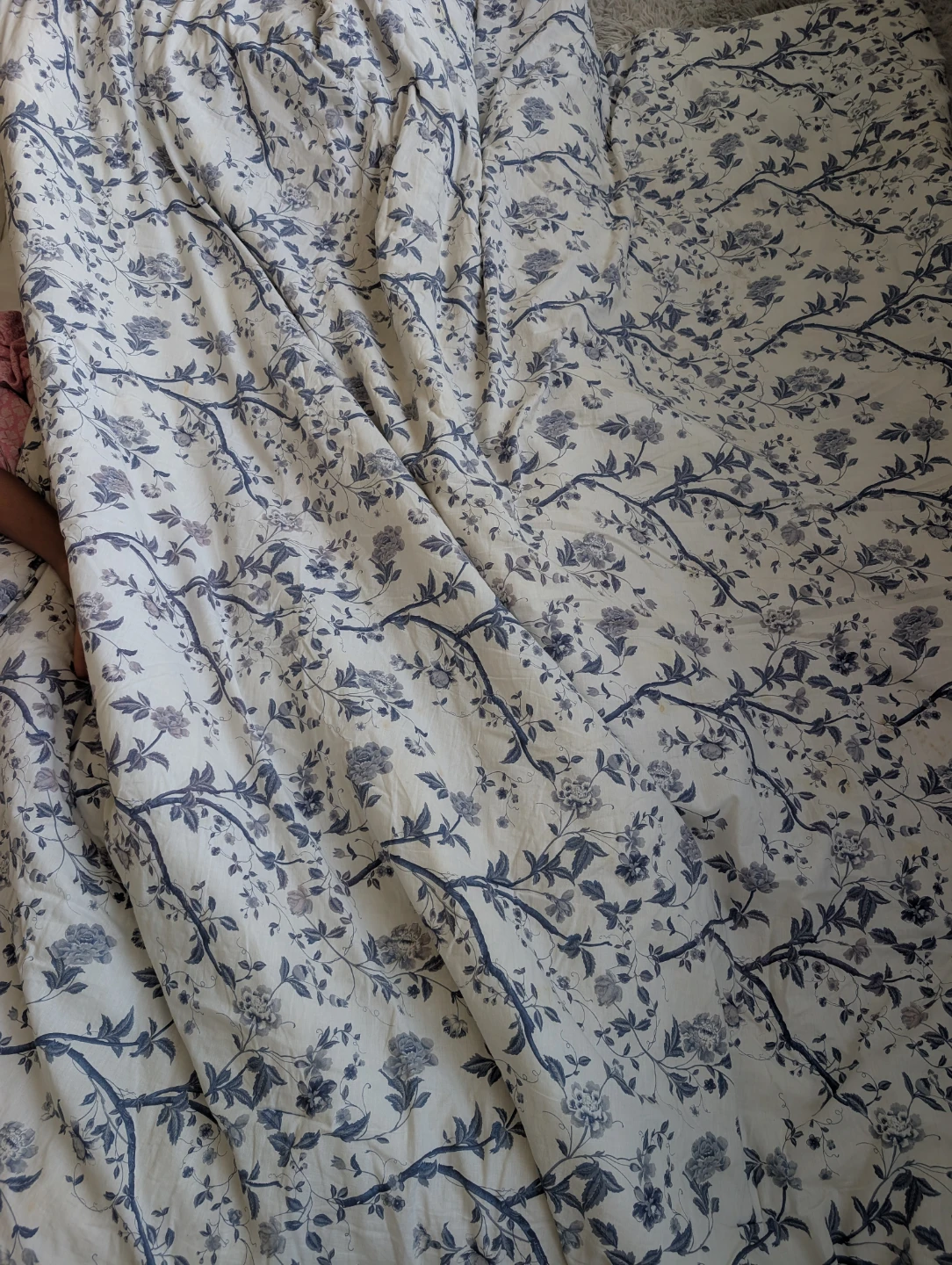 Queen Floral Reversible cotton Duvet