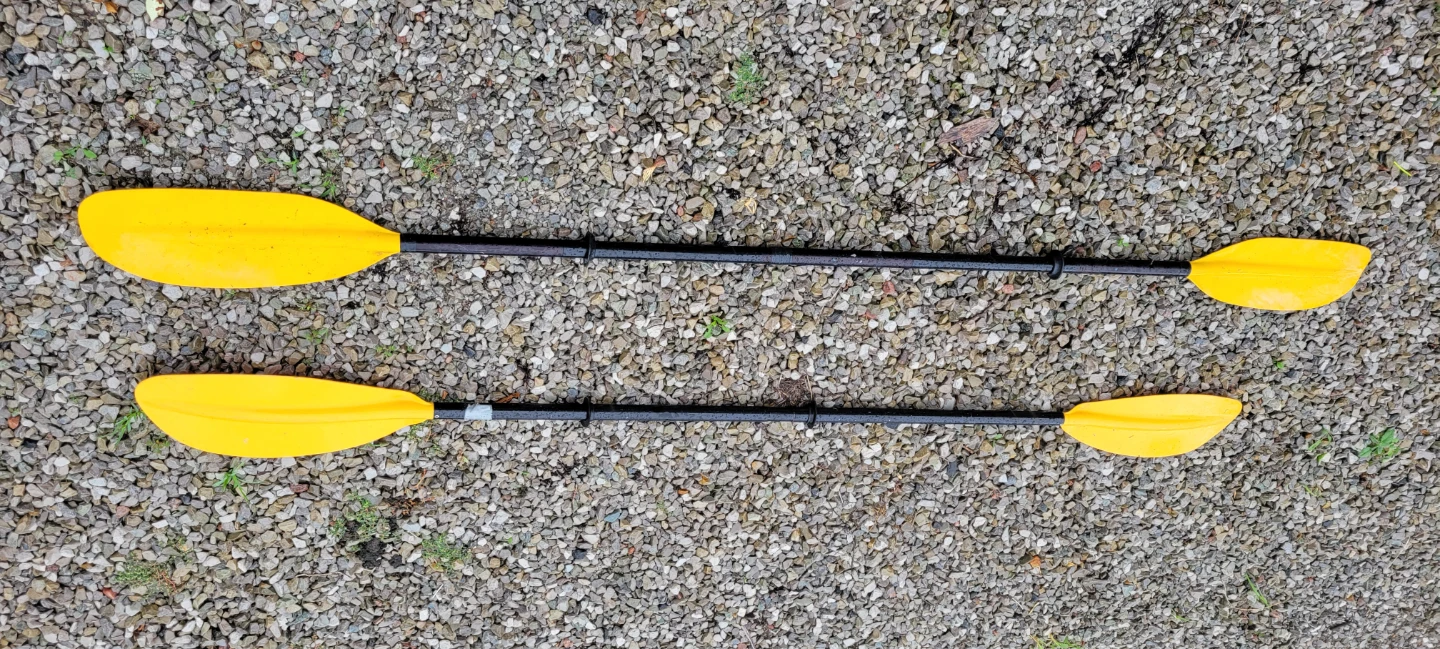 Yellow Kayak Paddles