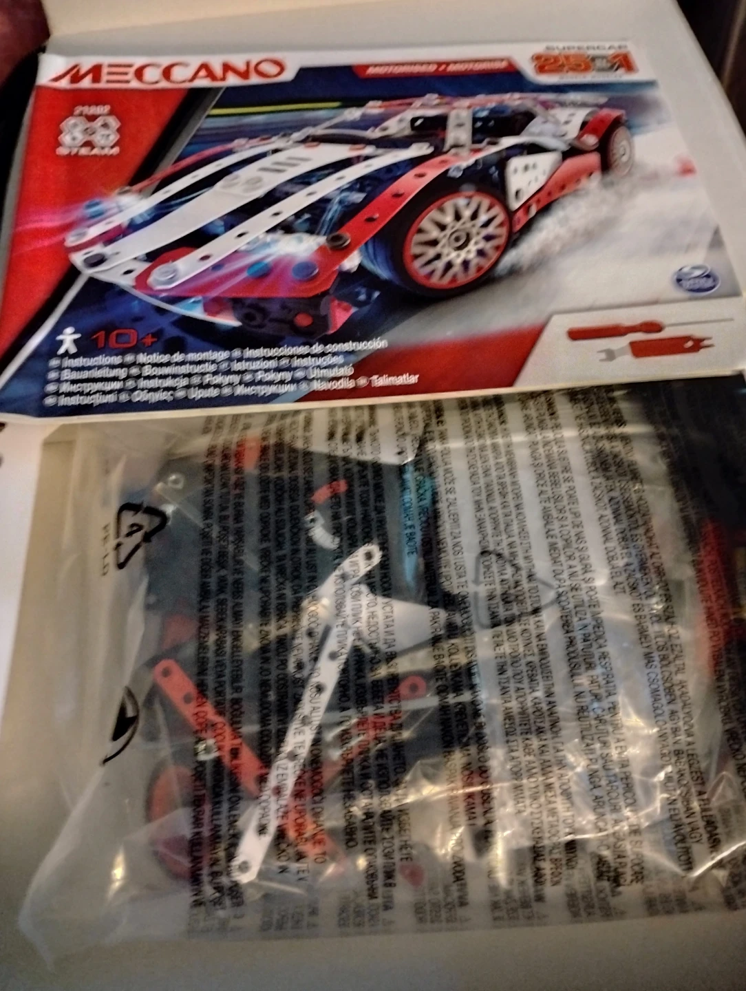 Meccano 25-in-1 Motorized Supercar Building Set - photo 3