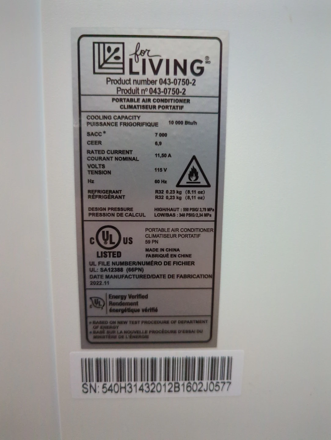 Portable Air Conditioner 10,000 BTU - photo 5