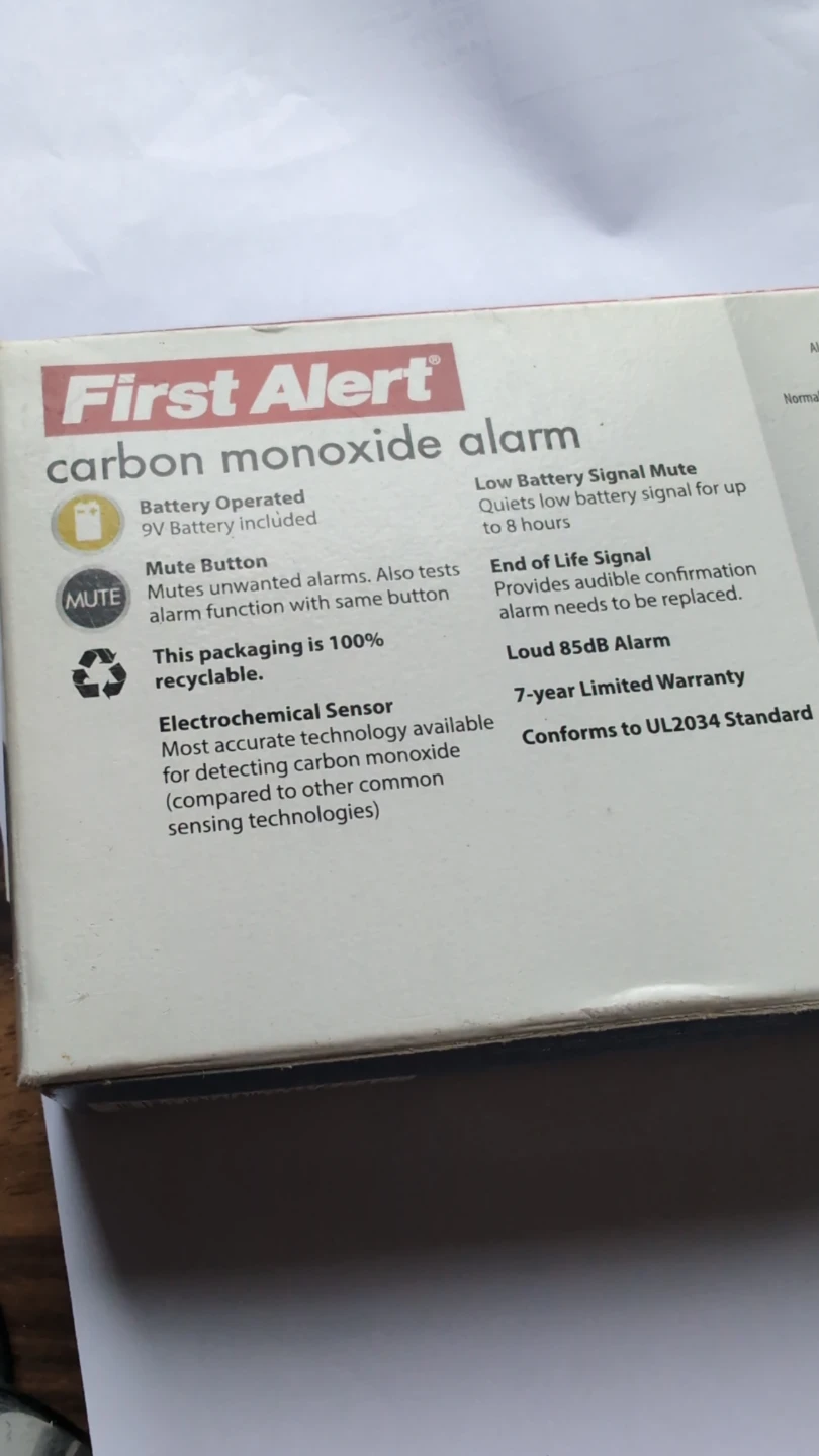 First Alert Carbon Monoxide Alarm - photo 2