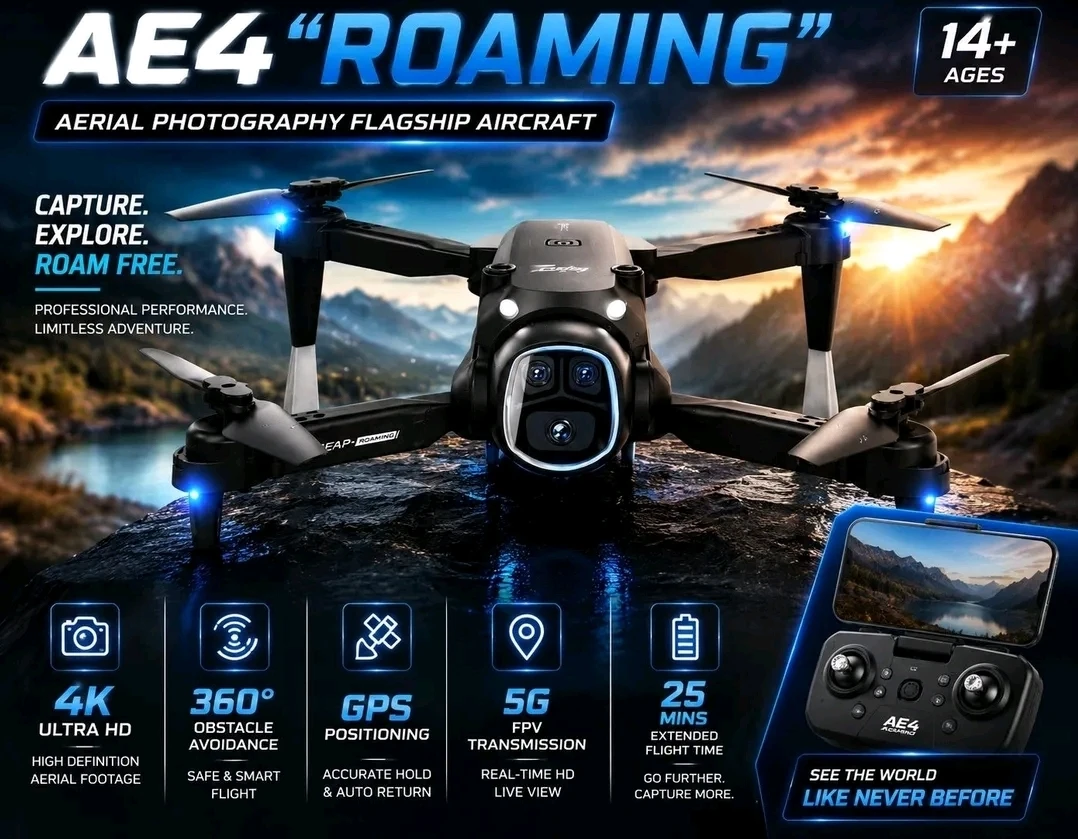 ❤️ AE4 "Roaming" Aerial Photography Flagship Drone - photo 3