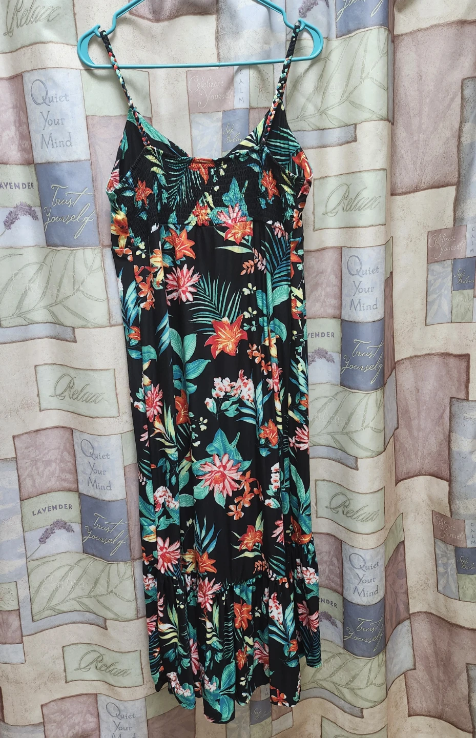 Derek Heart Women's Maternity Black Floral Print Maxi Dress - photo 2