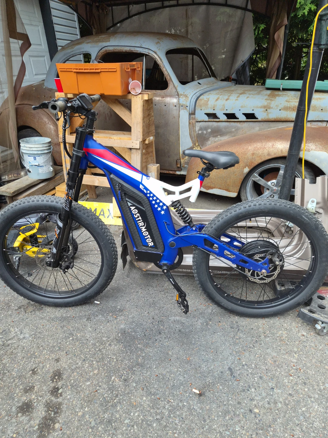 AOSTIRMOTOR Electric Fat Tire Bike