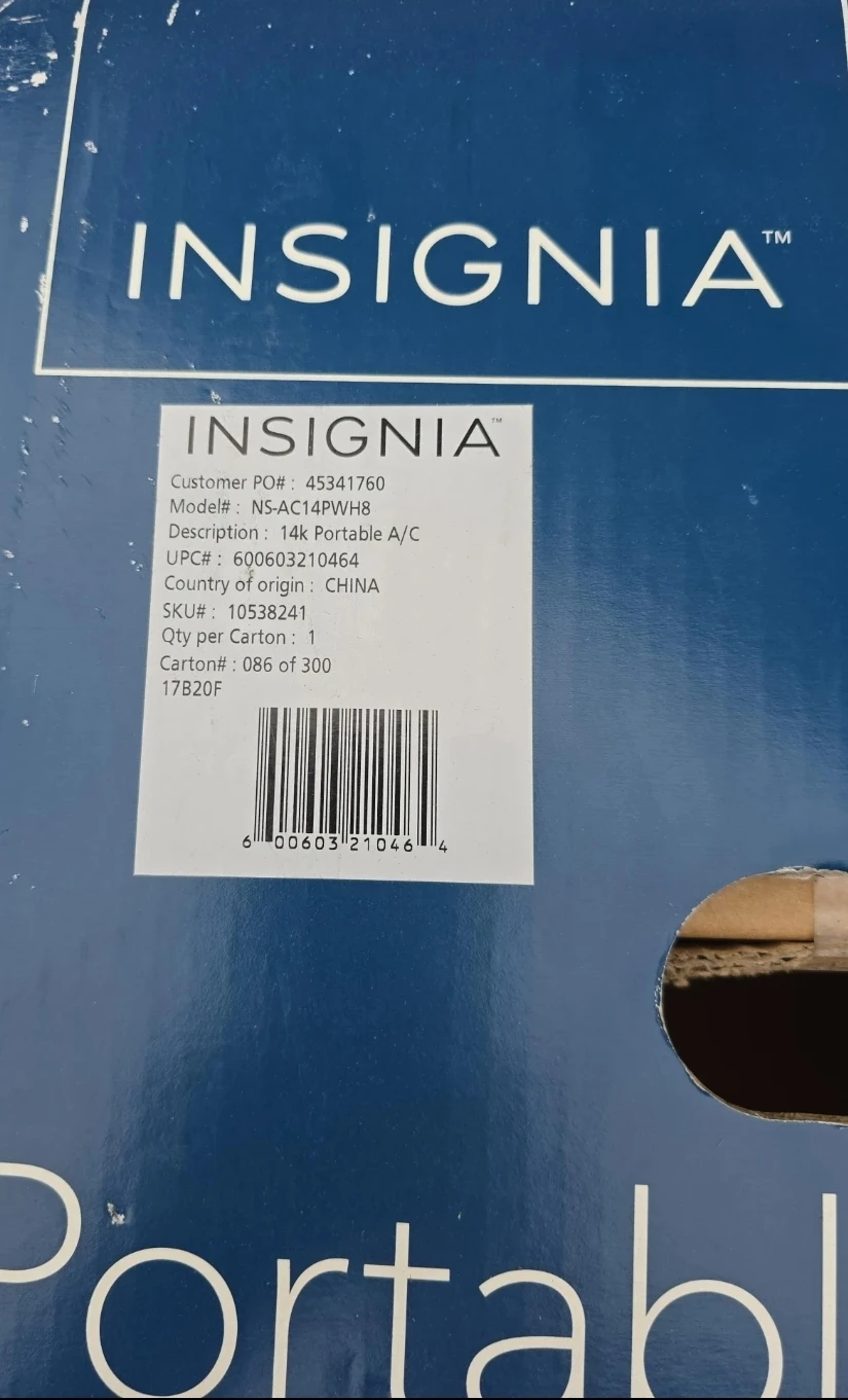 Insignia Portable Air Conditioner 14,000 BTU 3in1 - photo 3