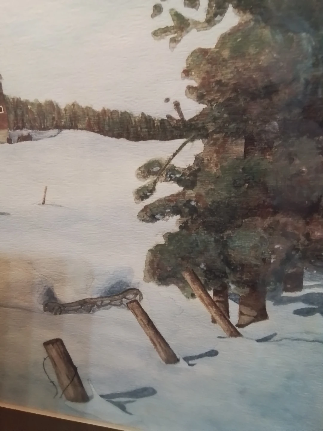 Grant McConnell Framed Winter Landscape Painting - photo 3