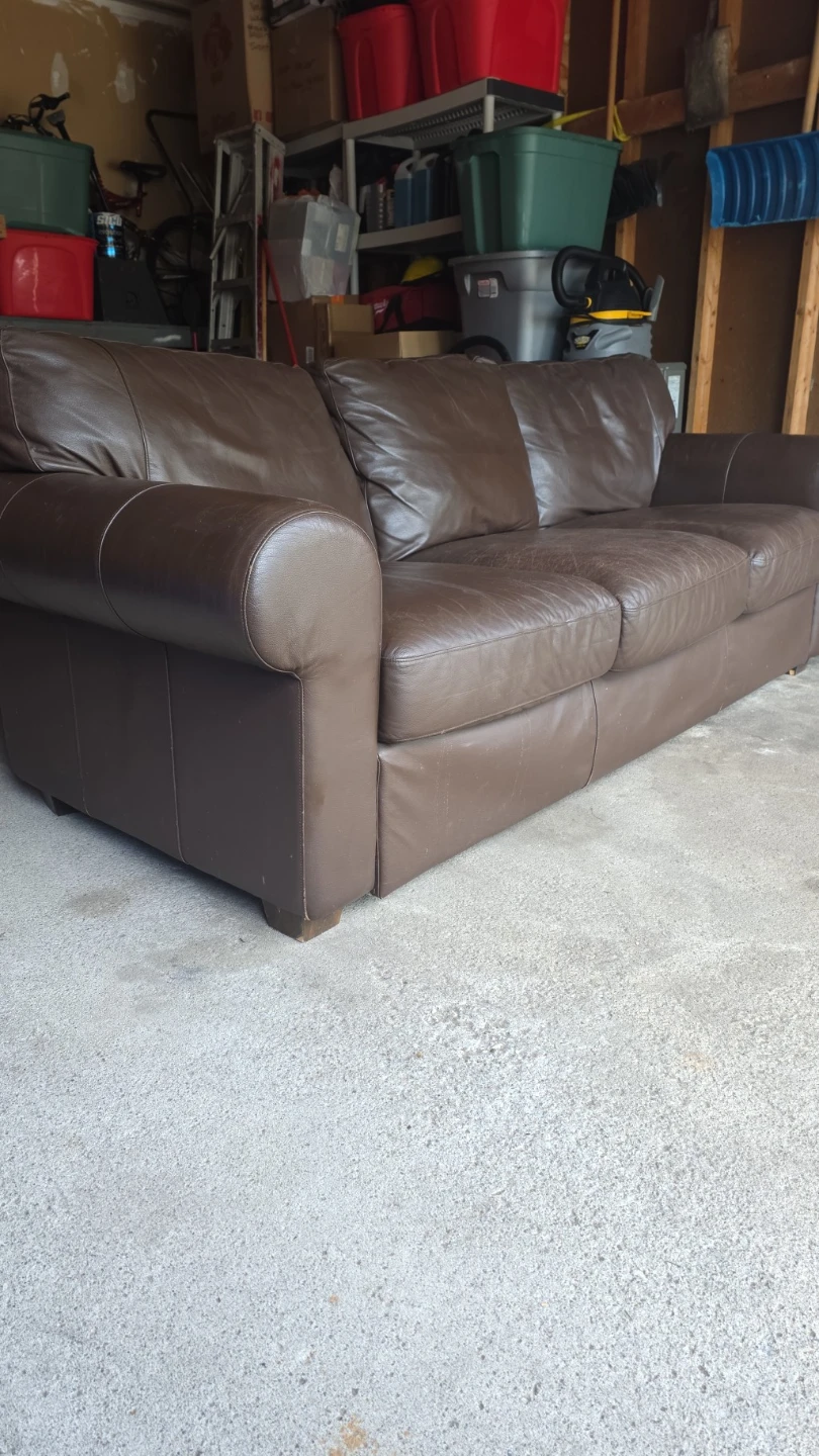 Brown Leather Sofa