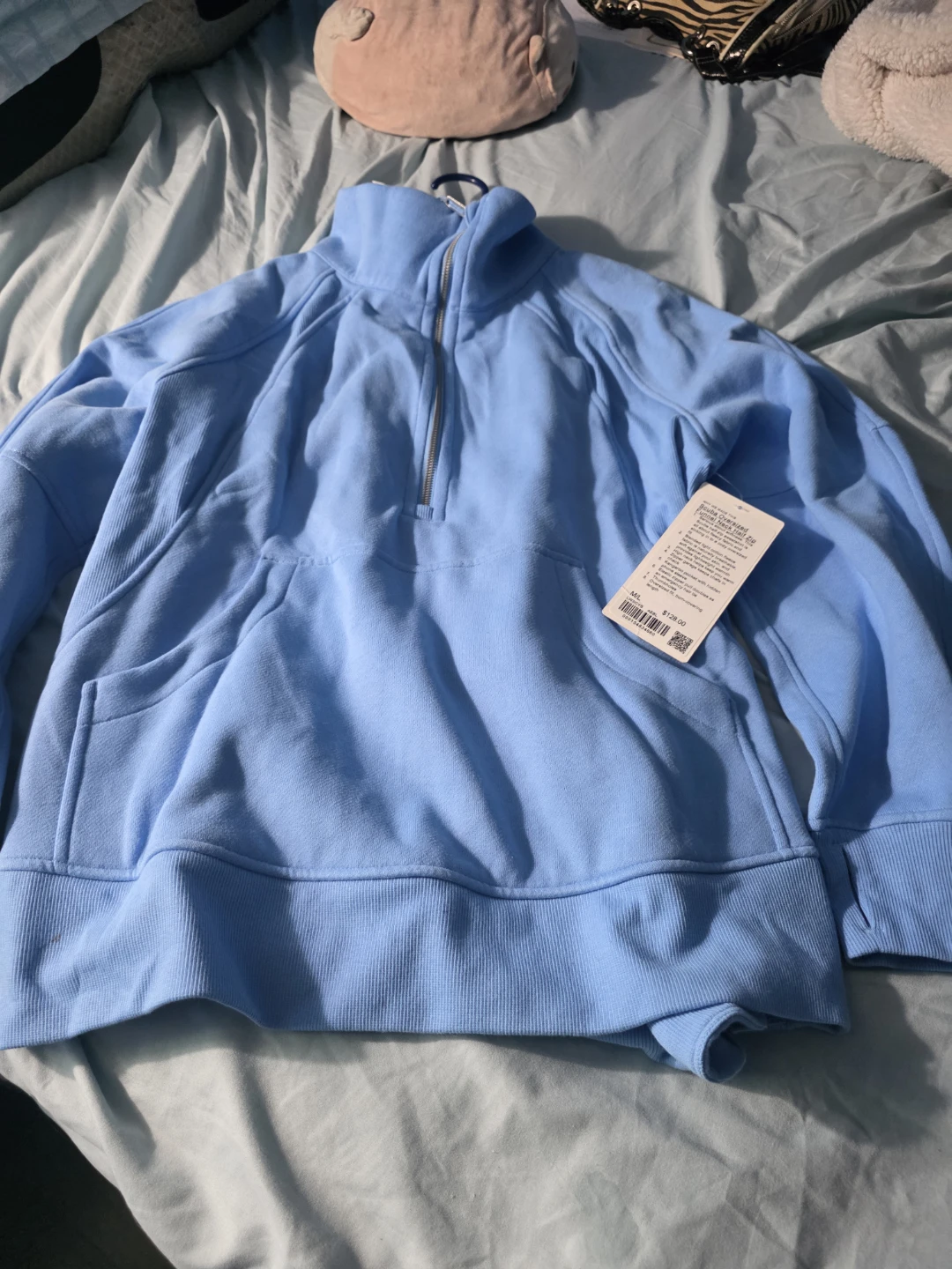 Lululemon Half Zip Pullover Hoodie Light Blue