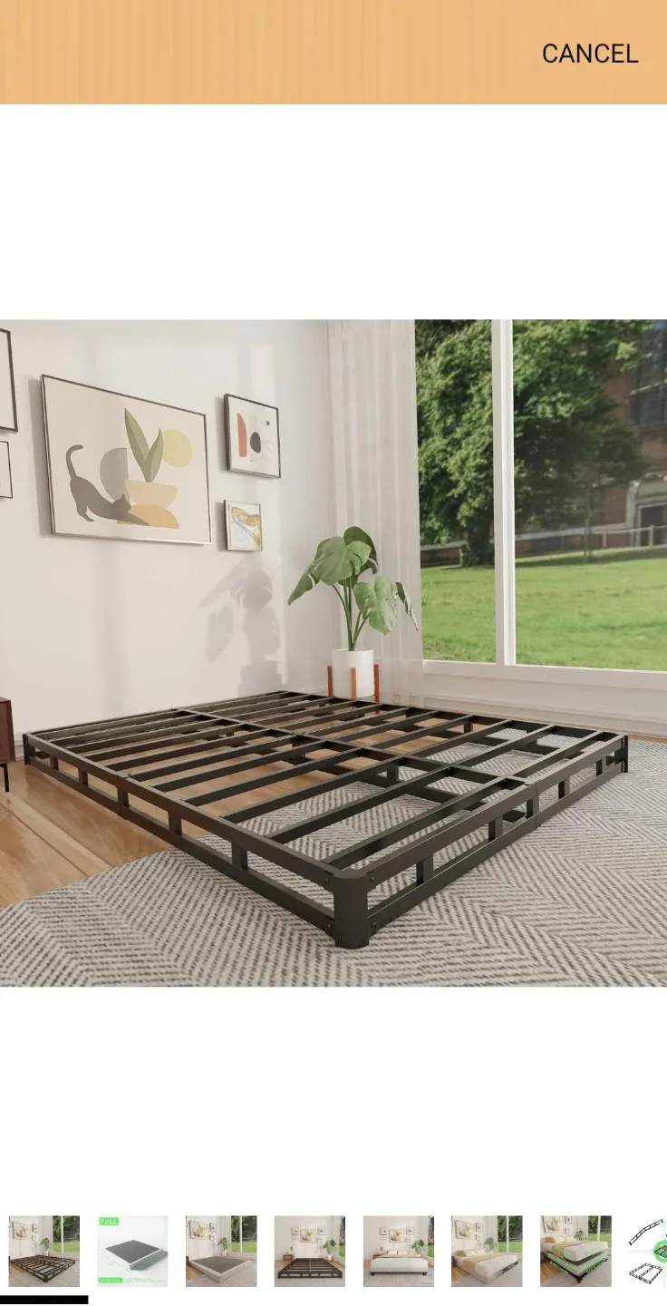 Full Size 4" High Metal Bed Frame