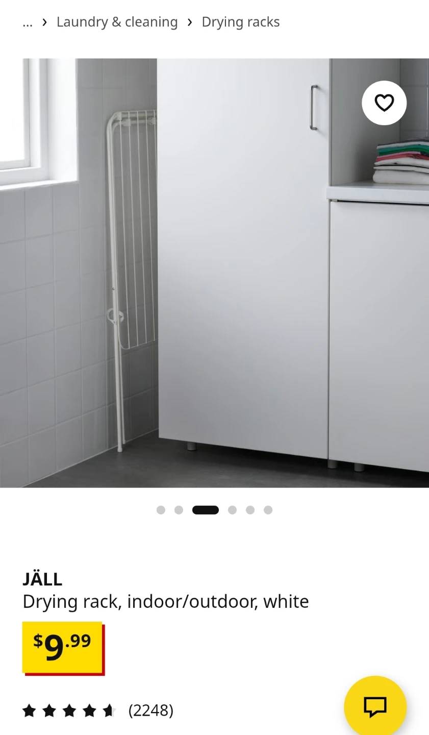 JÄLL Drying Rack - White - photo 5