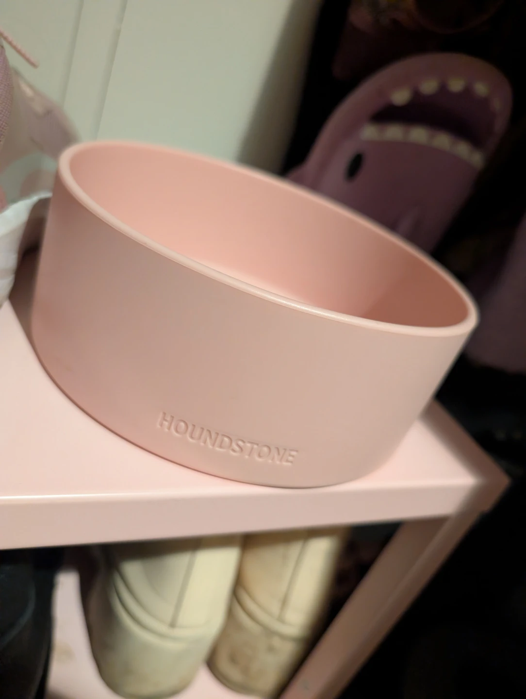Houndstone Pony Silicone Dog Bowl - Soft Pink - photo 3