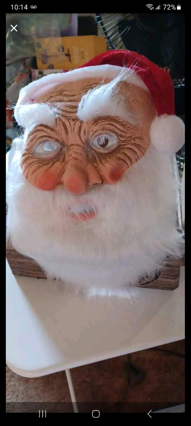 Animated Santa Claus Face Mask