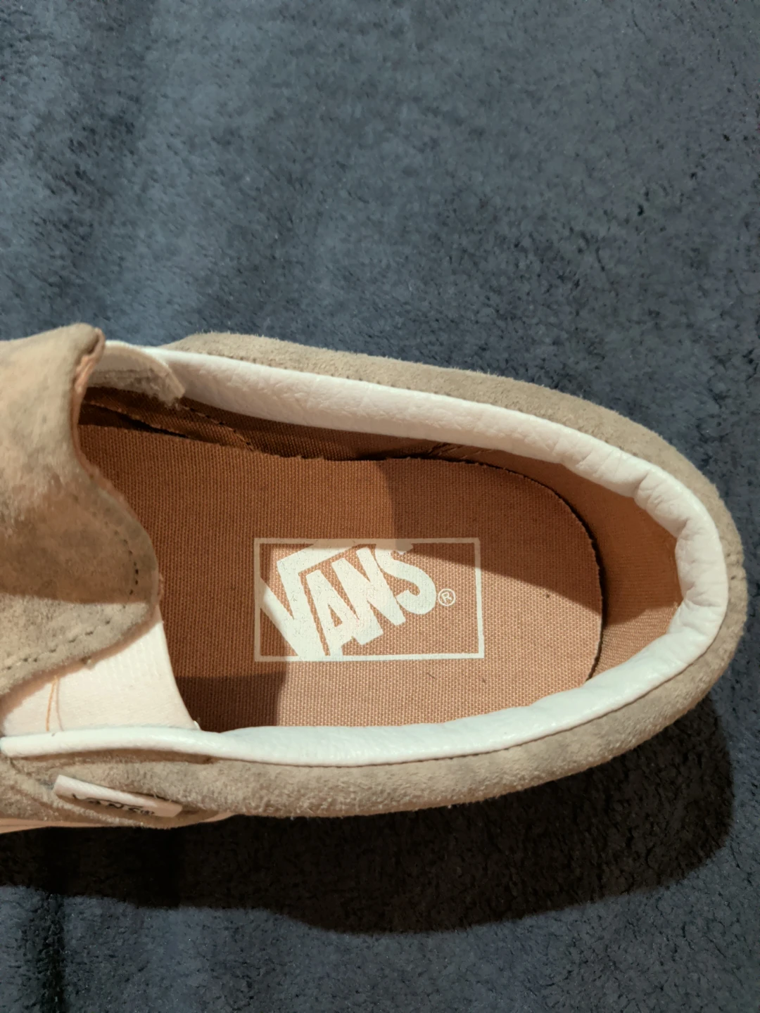 Brand New Vans Suede Slip-On shoe women size 6, men 4, youth 4.5