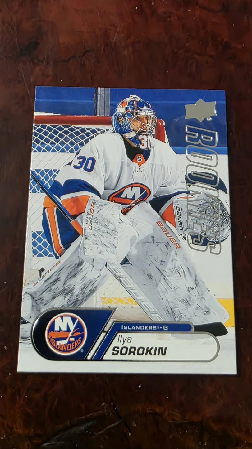 Ilya Sorokin 2020-21 Upper Deck NHL Rookie Box Set Hockey Card