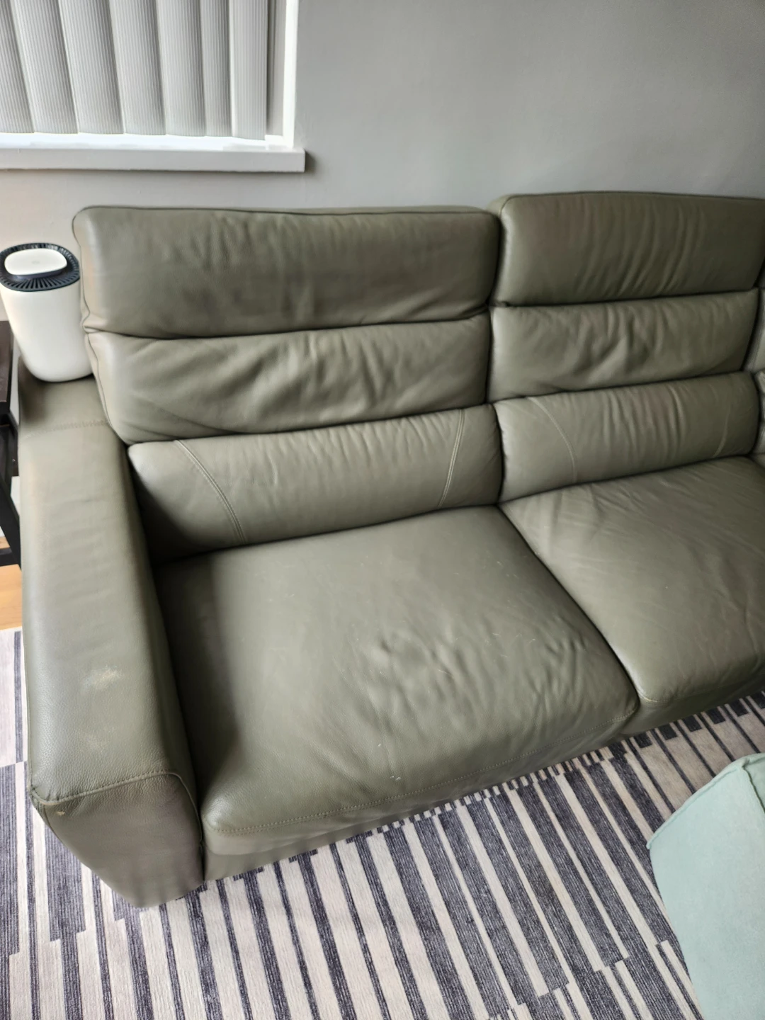 Leather couch sectional - photo 2
