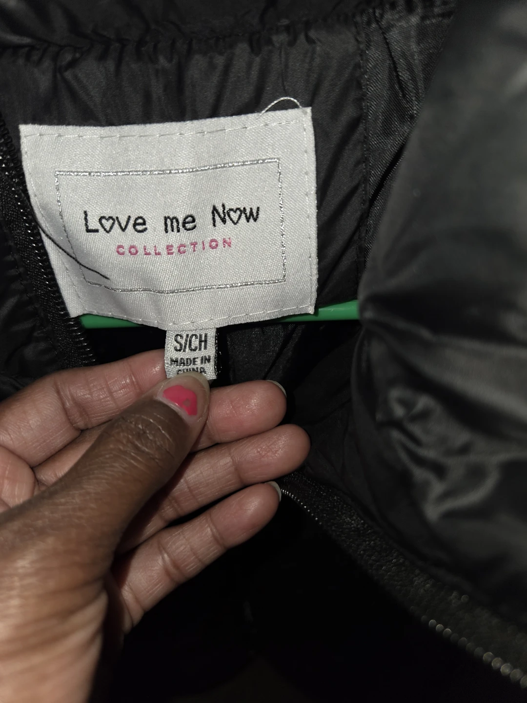 Love me Now Collection Black Puffer Jacket S/CH - photo 2