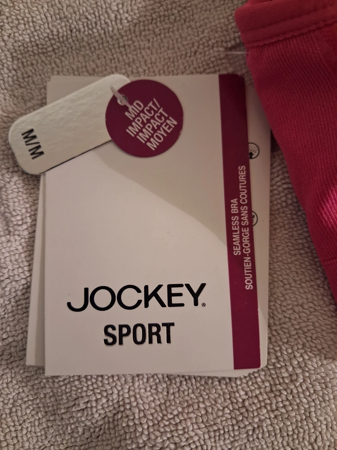 Jockey Sport Pink Seamless Sports Bra - photo 3