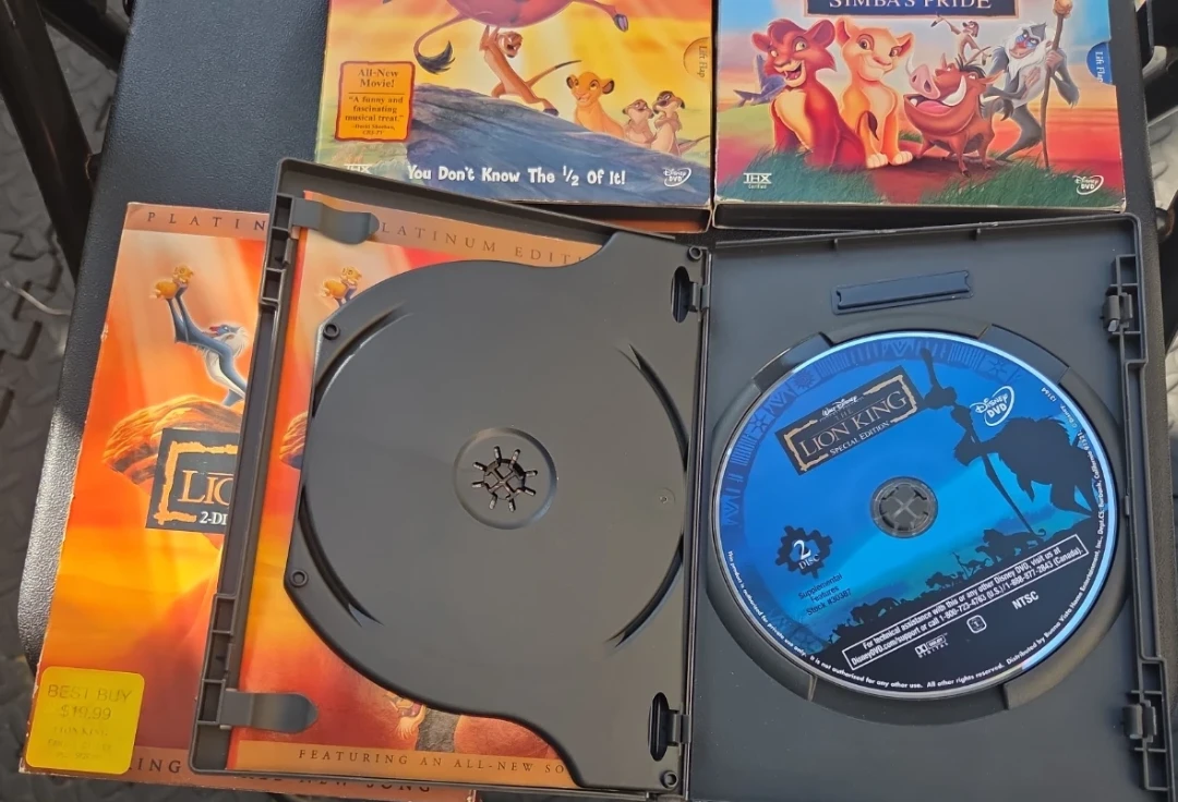 The Lion King 1, 1 1/2, and 2 DVDs - photo 4