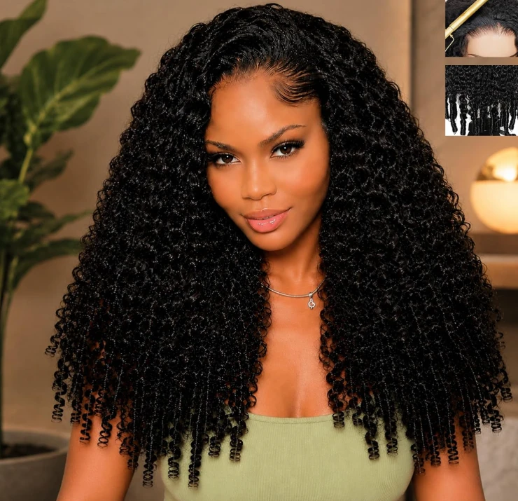 Premium Human Hair Curly Wig