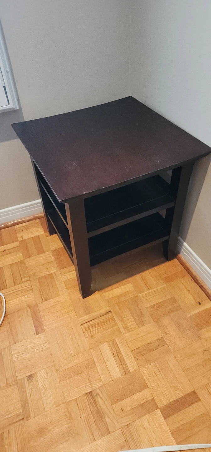 3 Dark Wood Coffee Tables with Storage