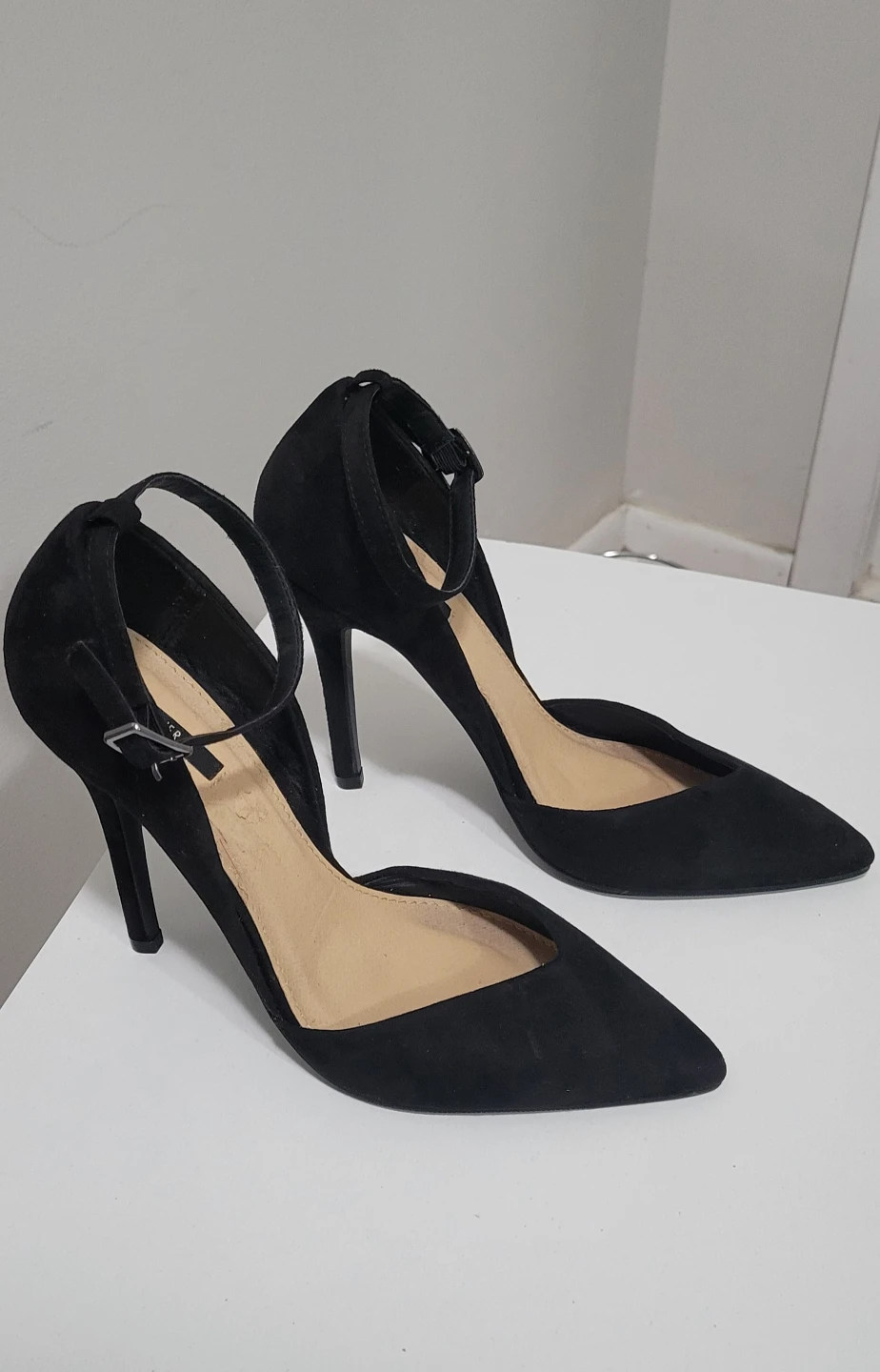 Forever21 Suede Stiletto Heels with Ankle Strap - photo 2