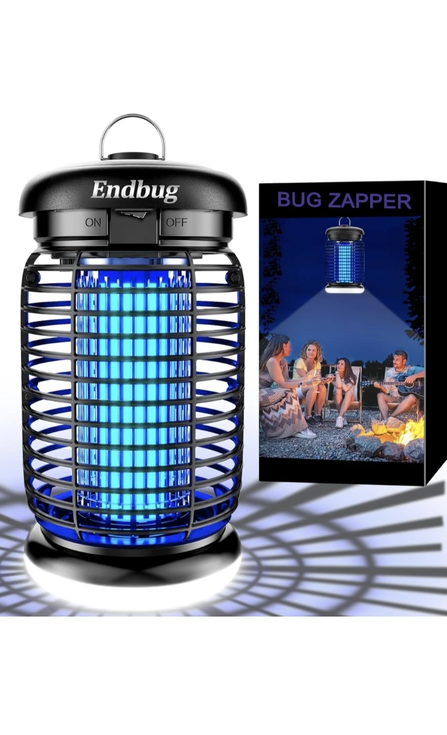 New Endbug Bug Zapper Outdoor with LED Light, Mosquito Zapper