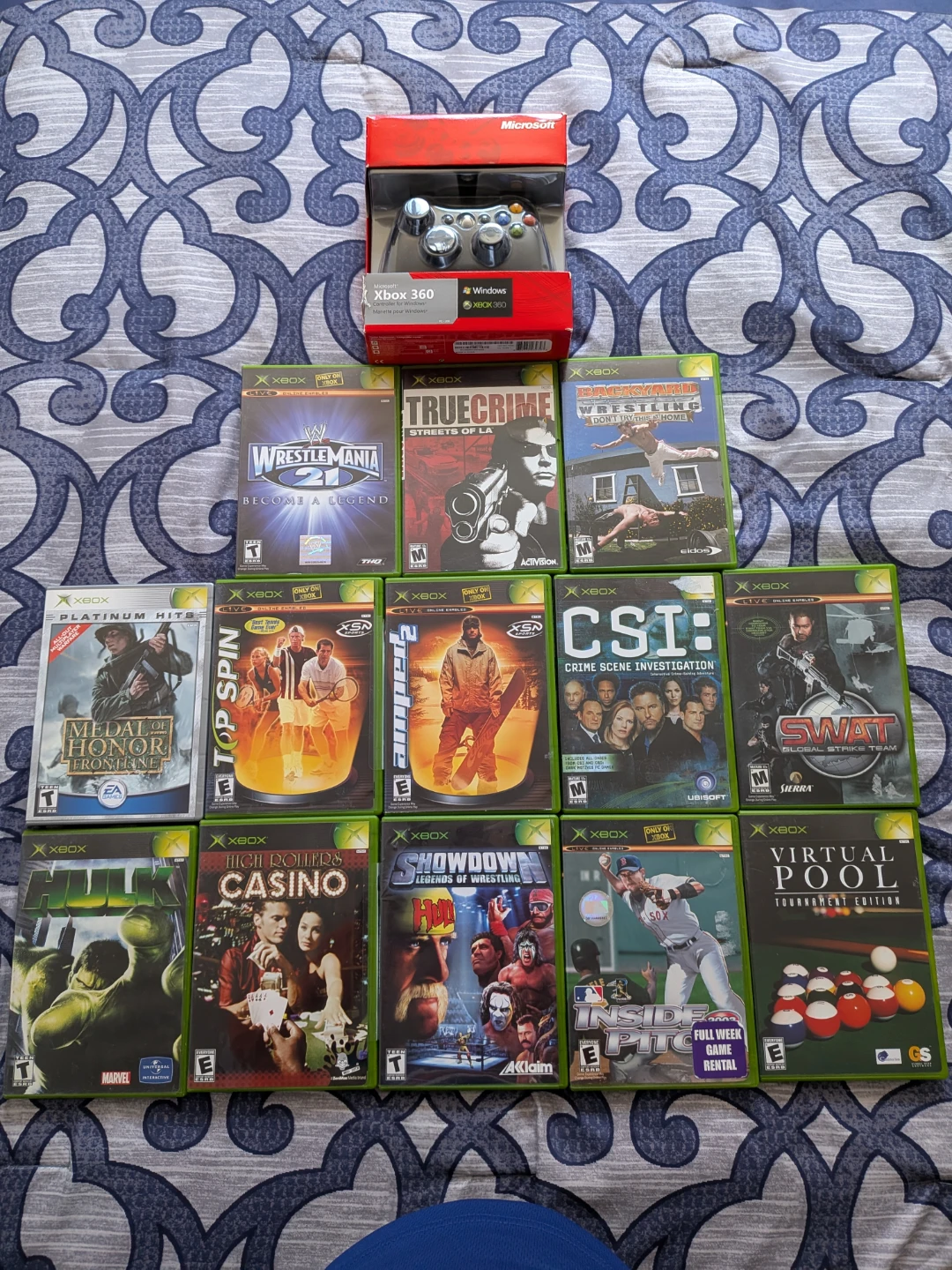 Microsoft Xbox 360 Controller and Games Bundle - photo 2