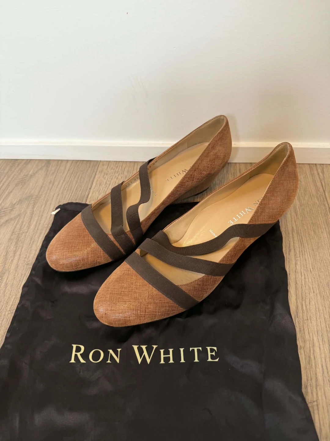 Ron White Brown Strappy Wedge Heels - photo 3