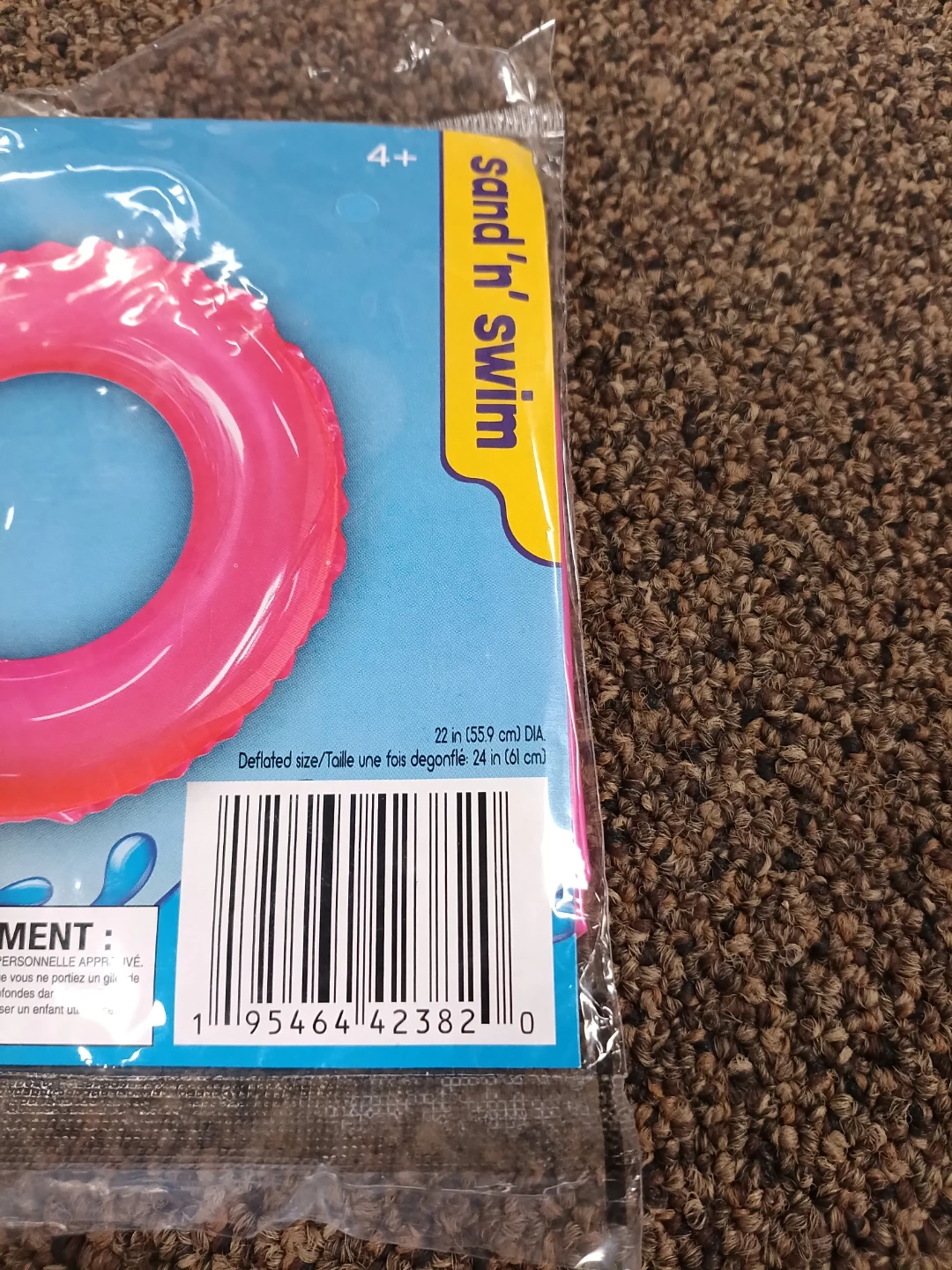 Inflatable Swim Ring — Neon Pink - photo 2