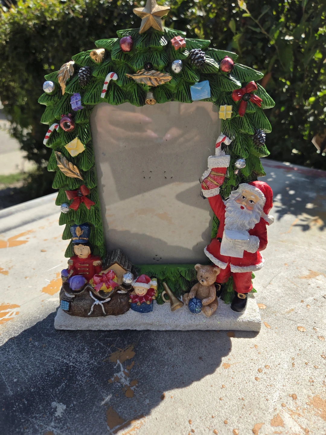 Christmas Photo Frame with Santa and Friends
