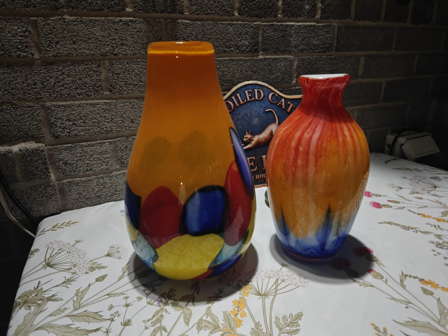 Two decorative glass vases - photo 2