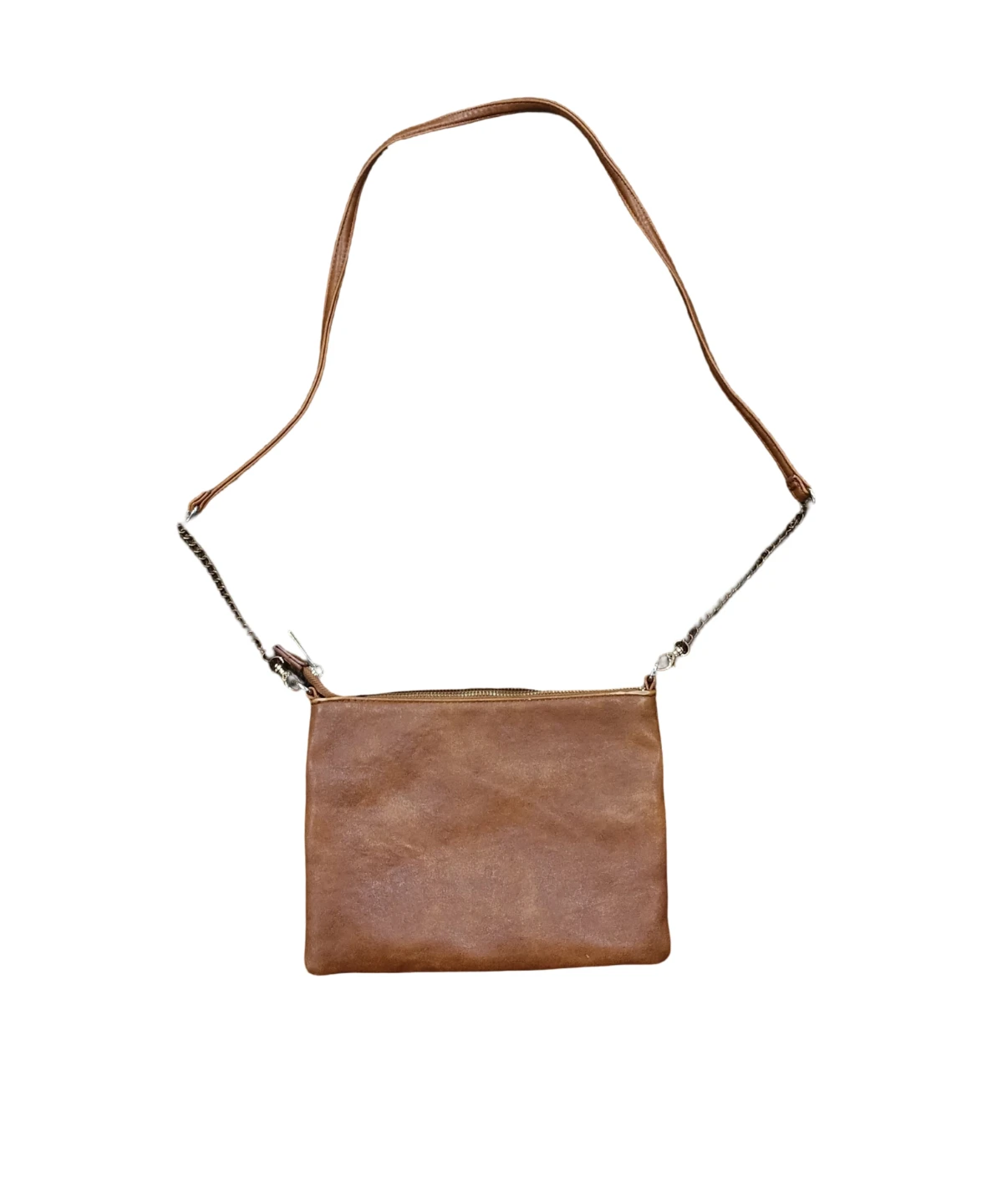 Brown Faux Leather Crossbody Bag - photo 2