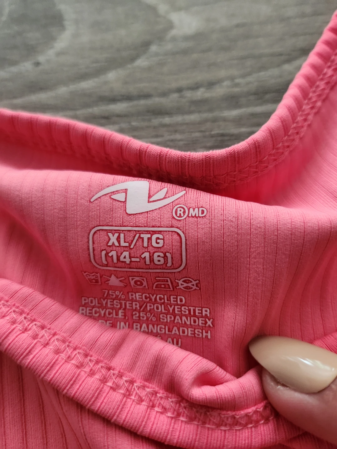 Athletic Works Pink Ribbed Tank Top & Skirt Set - photo 2