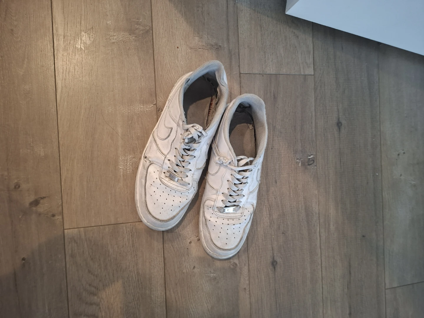 White Nike Air Force 1 Sneakers