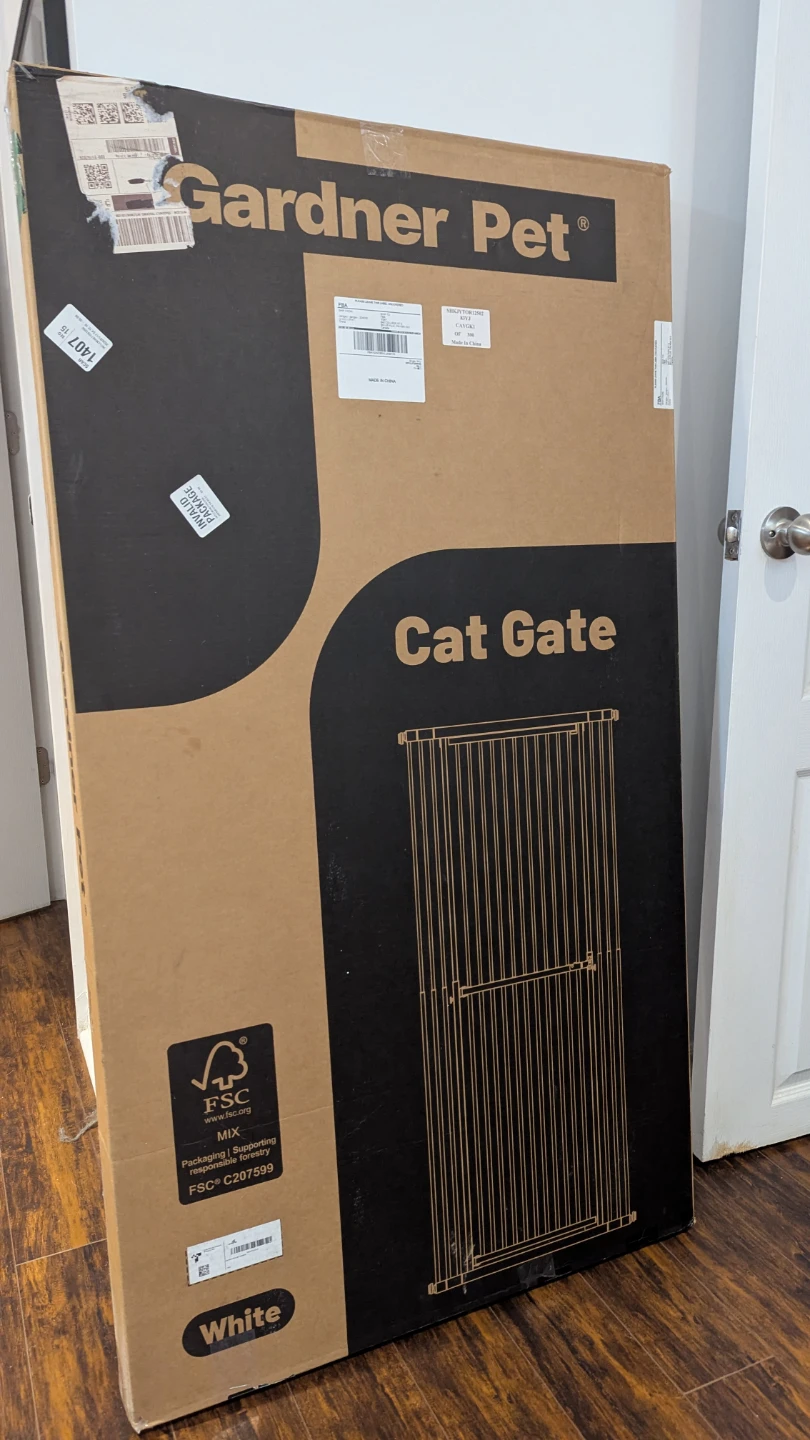 *NEW* Gardner Pet White Cat Gate - photo 2