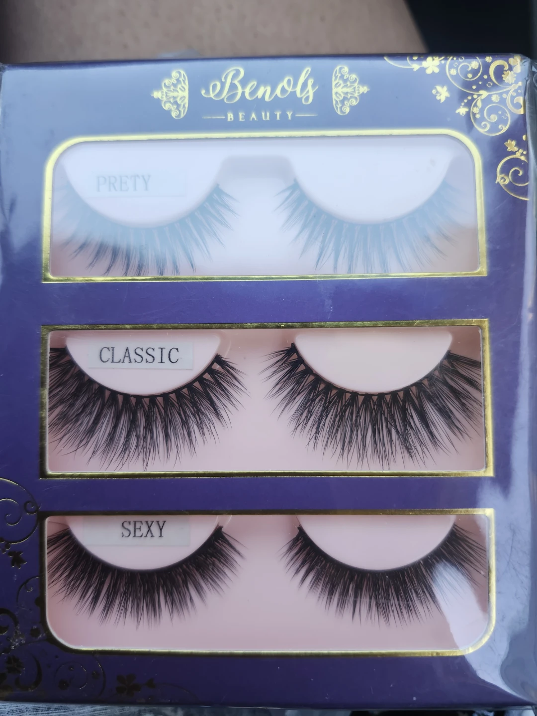 Benols Beauty False Eyelashes 3-Pack