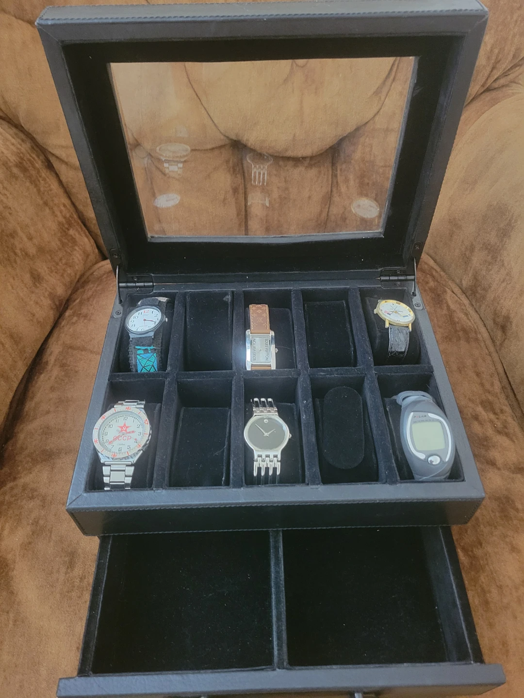 Watch/jewelry Display Box with Drawer