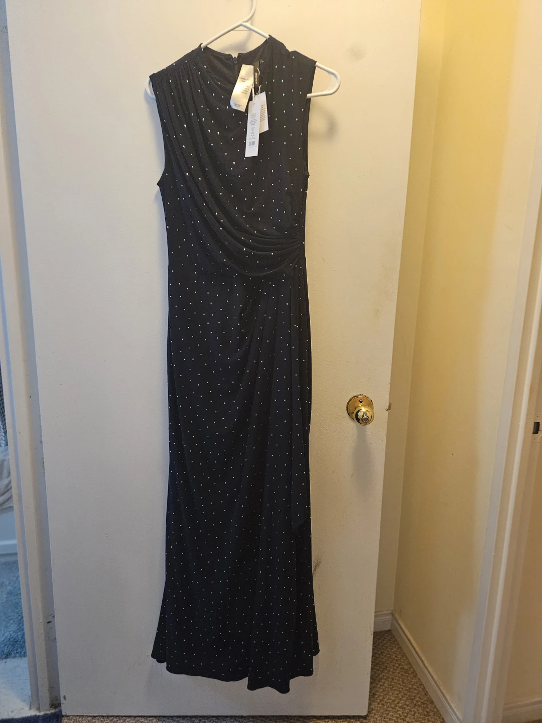 Ever New Naomi Heat Sequin Maxi Dress Navy Size 6