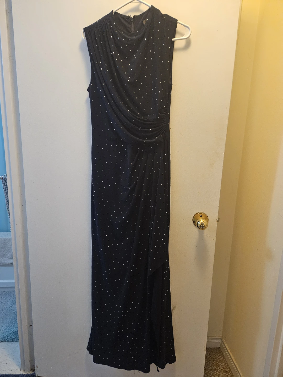 Ever New Naomi Heat Sequin Maxi Dress Navy Size 6 - photo 5