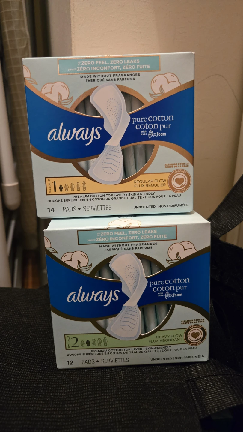 Always Pure Cotton FlexFoam Pads