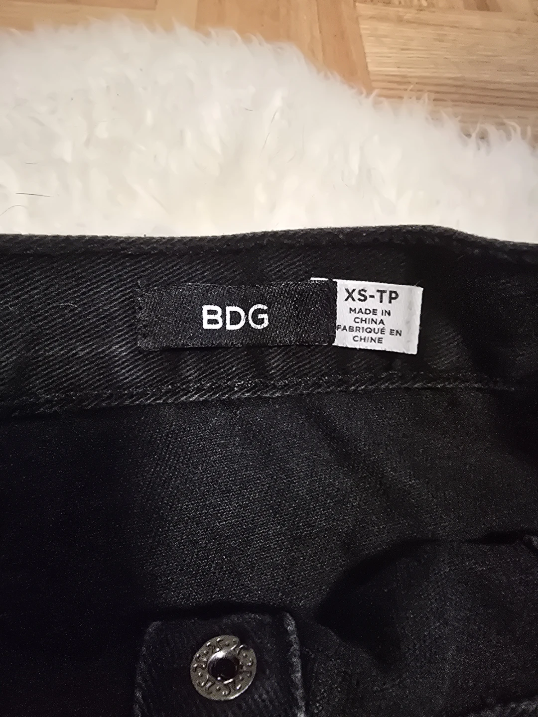 Black Denim A-Line Mini Skirt BDG - photo 2