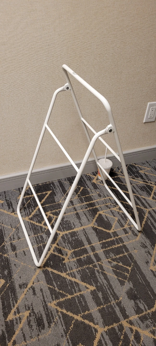2 Hangers and 1 Clothes Towels Stand Rack white - photo 5