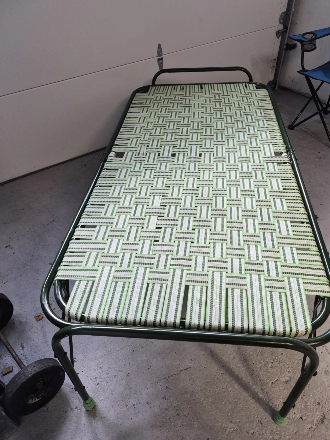 Green Folding Cot