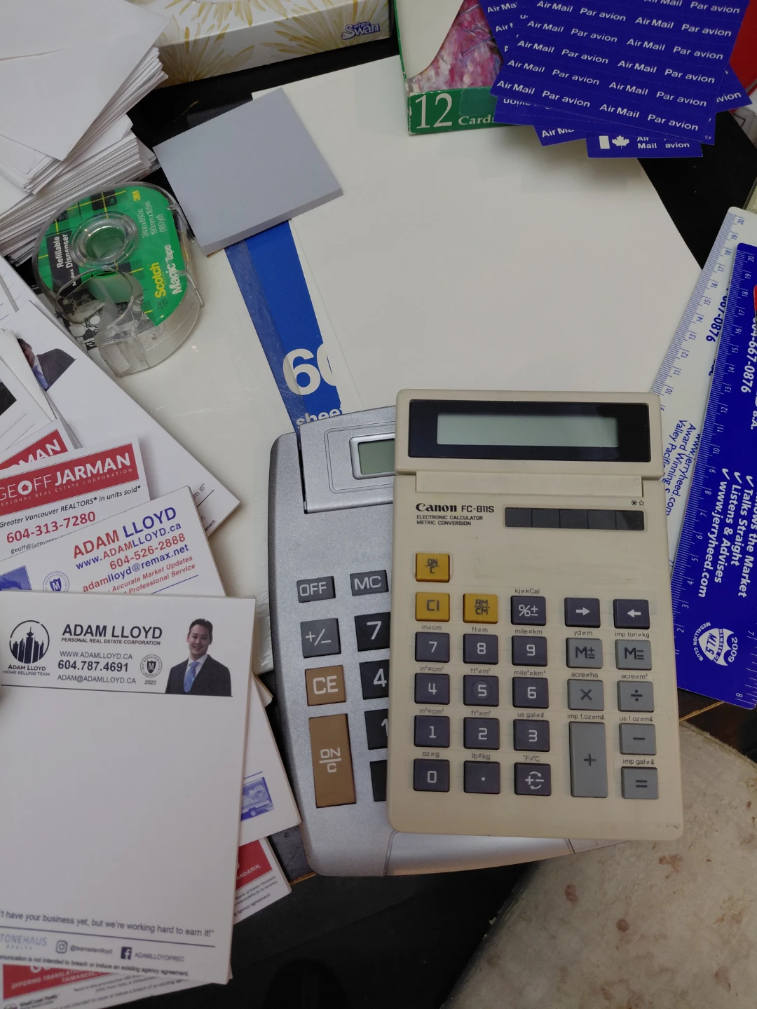 Office Supplies Lot - Envelopes, Staplers, Paper, Calculators - photo 4